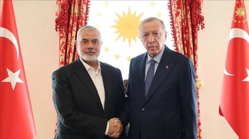 Ердоган се срещна с лидера на Хамас, призова палестинците към единство