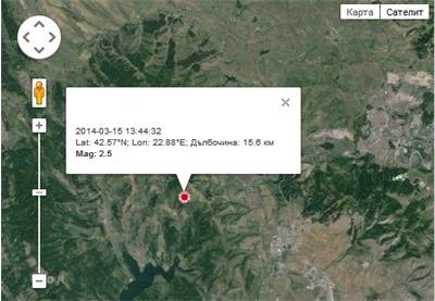 2,9 по Рихтер разтресе Перник