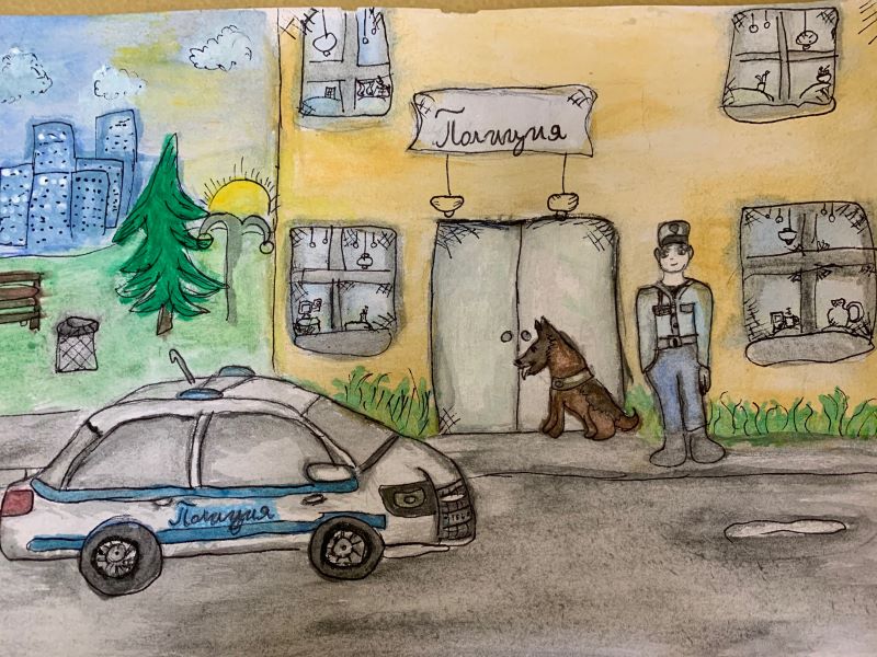 На професионалния си празник : Бургаските полицаи с детски рисунки 