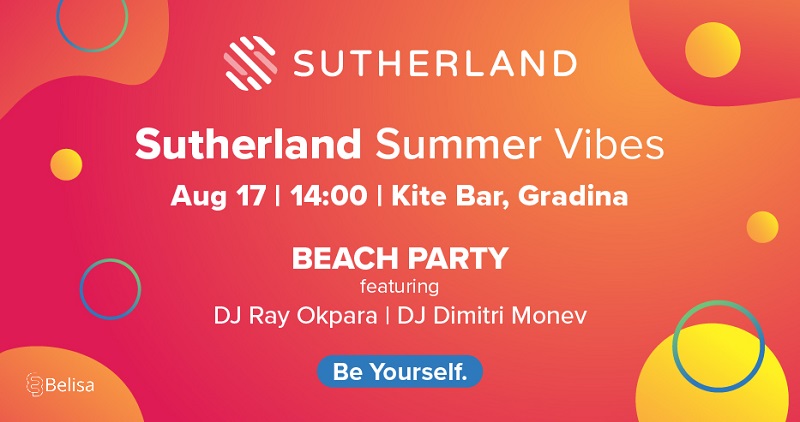 Включете се в Sutherland Summer Vibes Beach Party - едно от най-запомнящите се събития това лято 