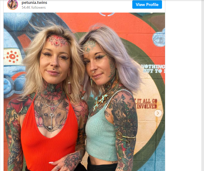 Татуирани близначки от Холивуд станаха хит в Инстаграм