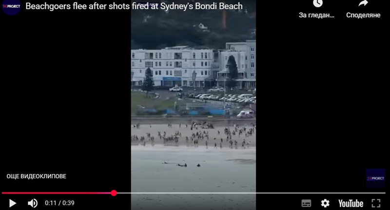 Стрелба на плаж в Австралия: 10 загинали, включително един стрелец, двама полицаи са ранени