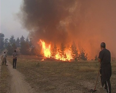 120 души евакуирани в Благоевградско заради пожар