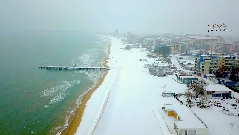 Вижте снежния Слънчев бряг 