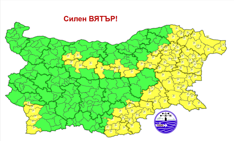 По Черноморието ще бъде облачно, с умерен южен вятър