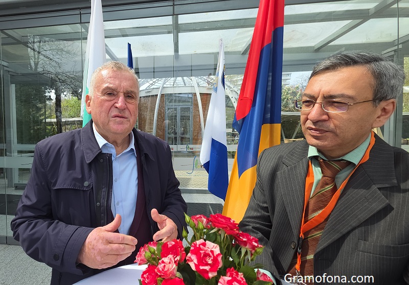 Тодор Демирков и Едгар Абрамян за първия българо-арменски бизнес форум в Бургас