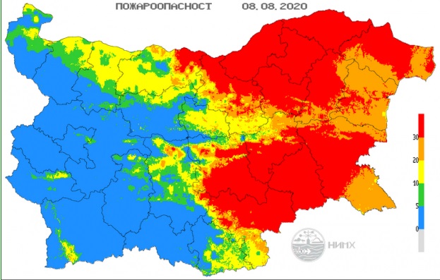 Висок риск от пожари в Бургаско