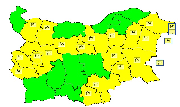 Жълт код за силен вятър по морето днес