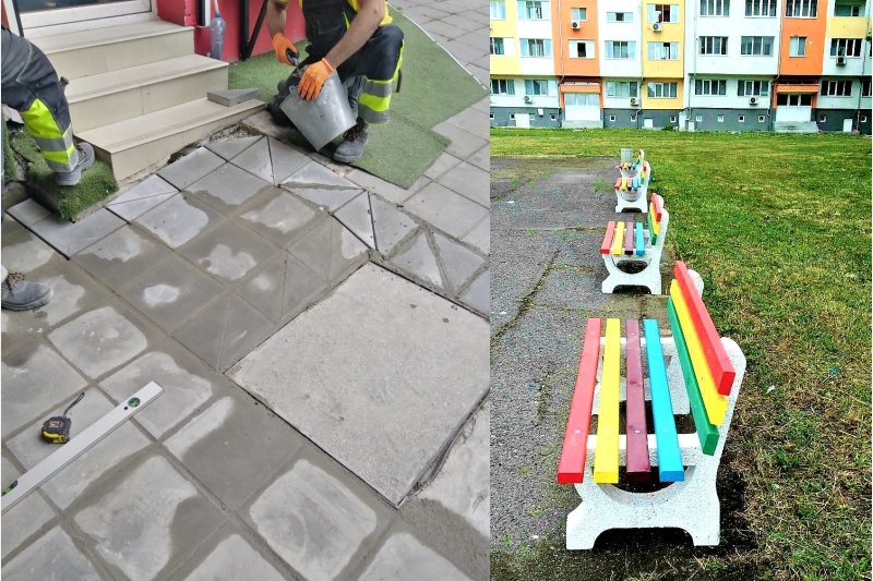 Монтират 60 нови пейки в Бургас