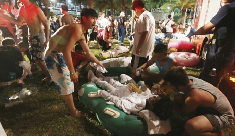 Над 500 души пострадаха след експлозия във воден парк в Тайван