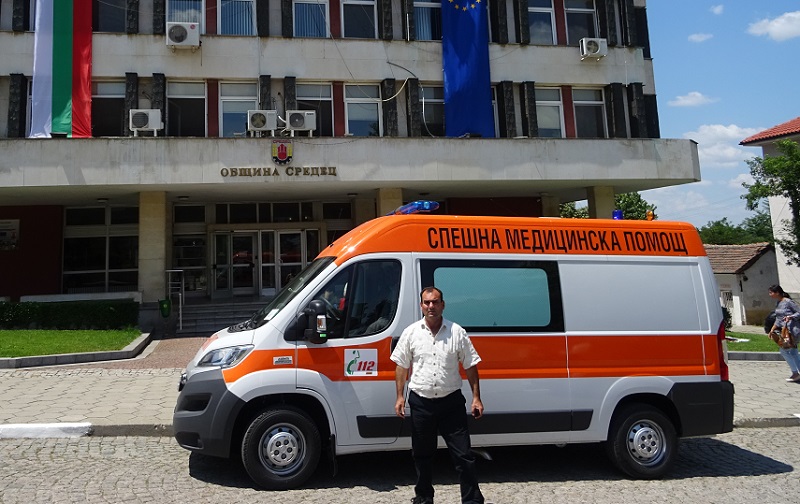 Спешният център в Средец с нова линейка