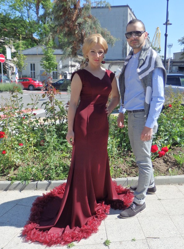 Джесика Стоева с рокля на LABARUM