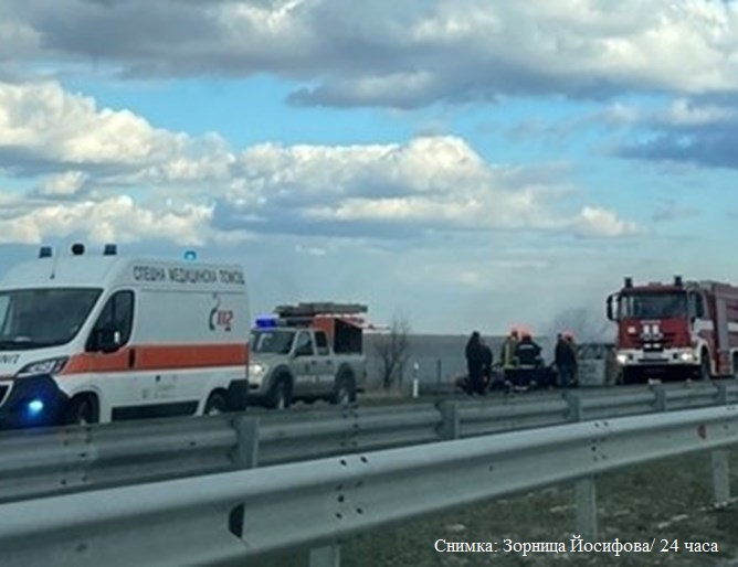 Тежка катастрофа на магистрала Тракия, жена е загинала