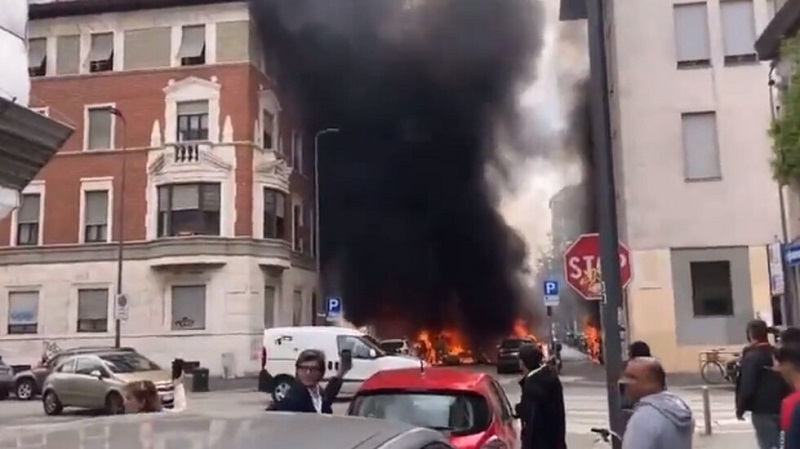 Взрив разтърси центъра на Милано