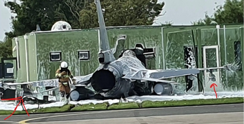 F-16 се разби в сградата на военно летище в Нидерландия