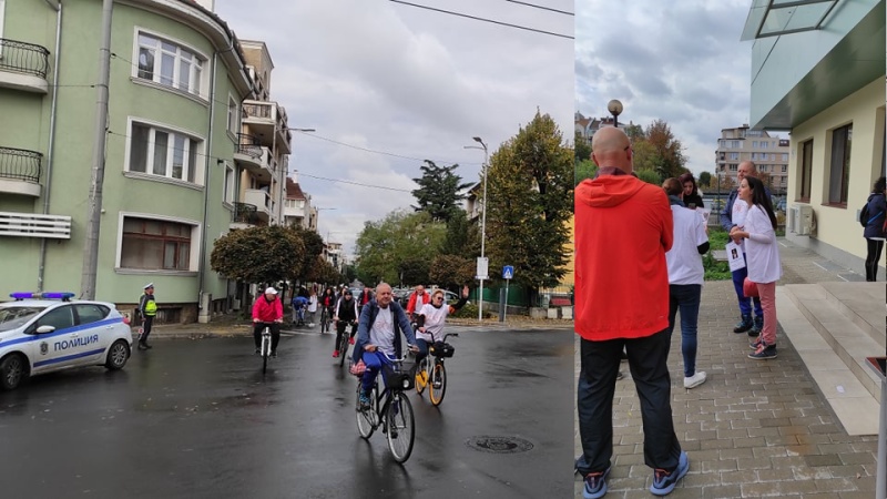 Актрисата Гергана Стоянова поведе велотур в помощ на онкоболни пациенти в Бургас