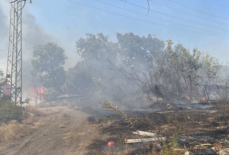 Горски от ДЛС Несебър се включиха в гасенето на пожарите в Бургаско