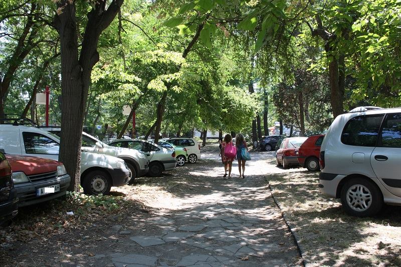 Коли паркирани по зелените площи