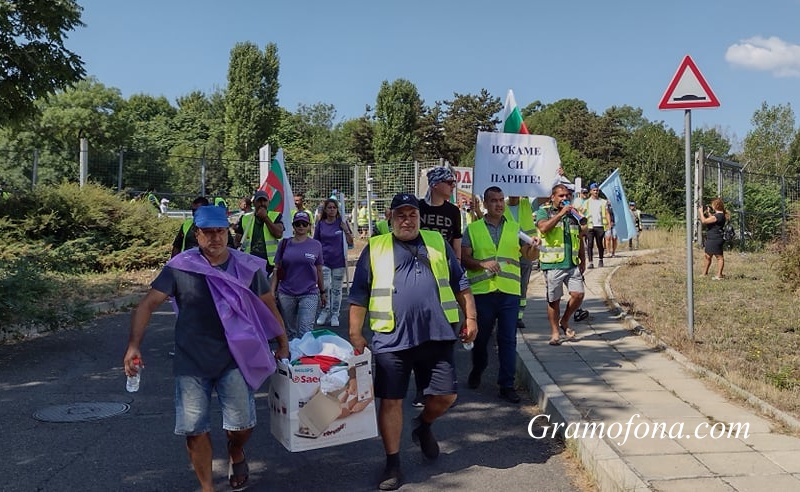 Протестът на „Автомагистрали“ в Бургас приключи за час