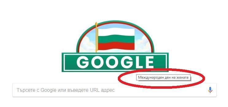 Google сбърка Освобождението на България с Деня на жената