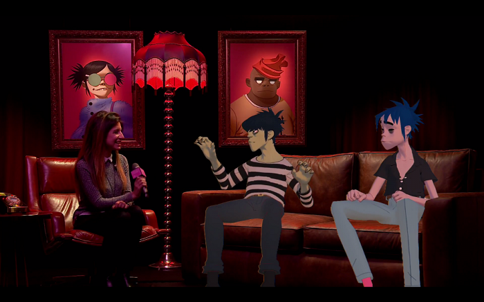 Gorillaz с интервю на живо пред бургаска журналистка