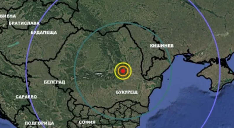 Земетресение разлюля Румъния, епицентърът е на 180 км от Русе