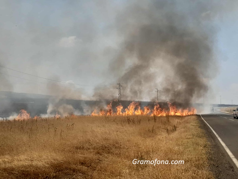 Пожар унищожи 7 бараки близо до Летище Бургас