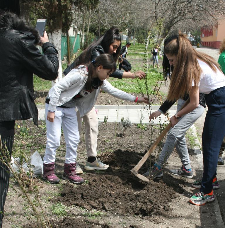 Залесиха двора на бургаското училище „Добри Чинтулов”