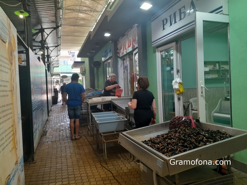 БАБХ унищожава миди и риба, иззети от бургаския пазар Краснодар