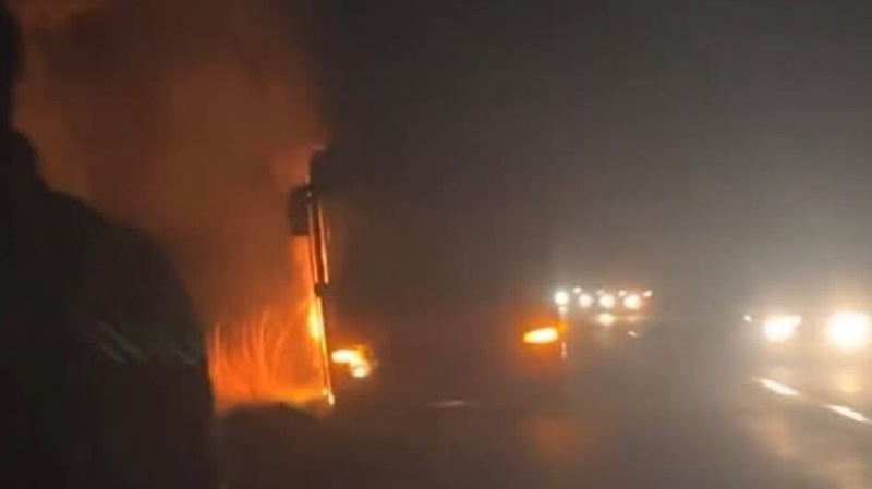 Автобус се запали на пътя Айтос – Бургас