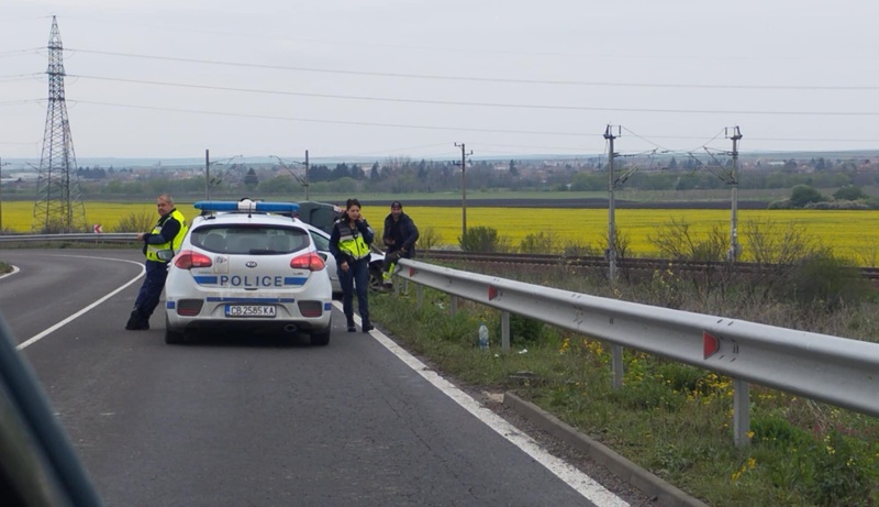 Мъж пострада при катастрофа на автомагистрала „Тракия“