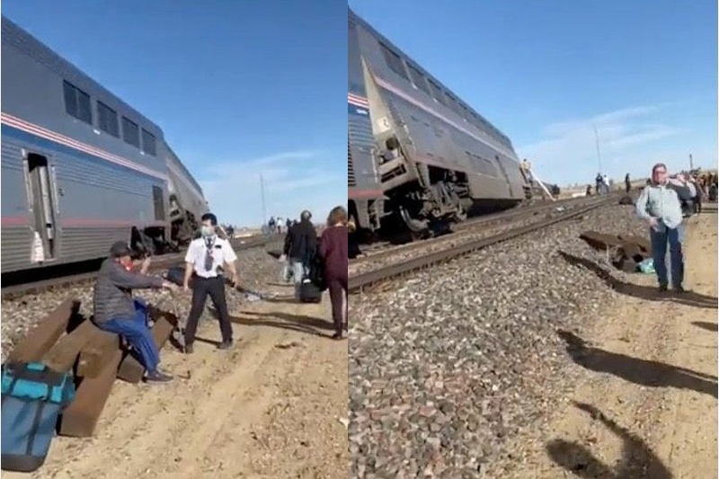 Влак дерайлира в щата Монтана, има загинали и ранени