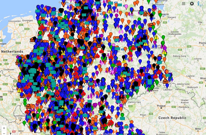 Карта с престъпленията на мигранти в Google Maps