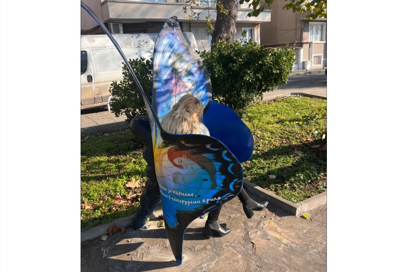 Пейка с крила на пеперуда поставиха в Поморие