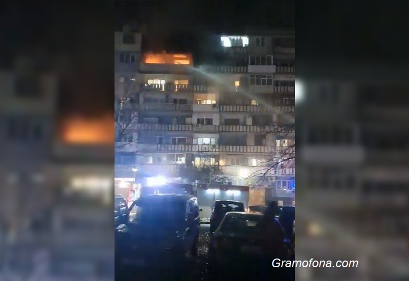 Съседи поливали газовата бутилка от горящия апартамент в Меден рудник, за да не избухне