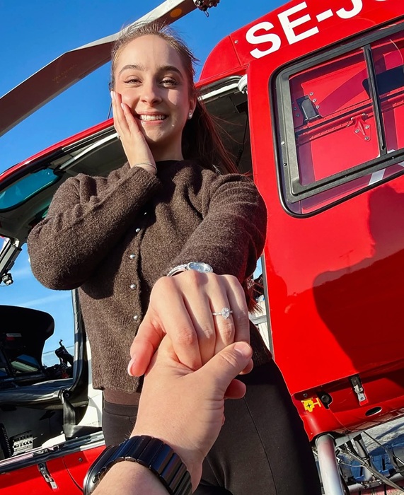 Златната гимнастичка Стефани Кирякова се сгоди