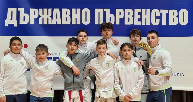 8 медала за клуб „Цанев“ Бургас от държавното първенство по олимпийско карате