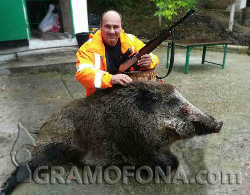 С три изстрела падна 134 килограмов глиган в Средецко