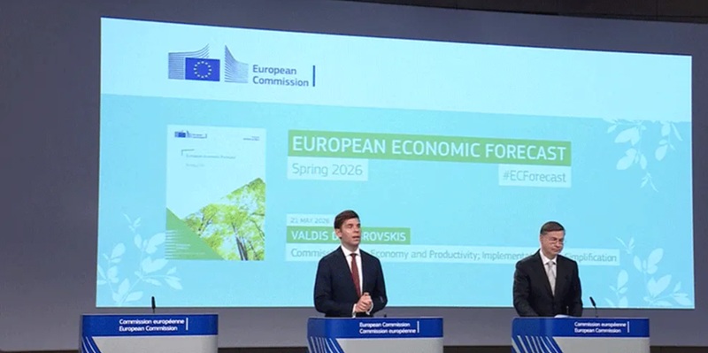 Пролетна икономическа прогноза за ЕС: забавяне на растежа и повишена инфлация заради енергийния шок