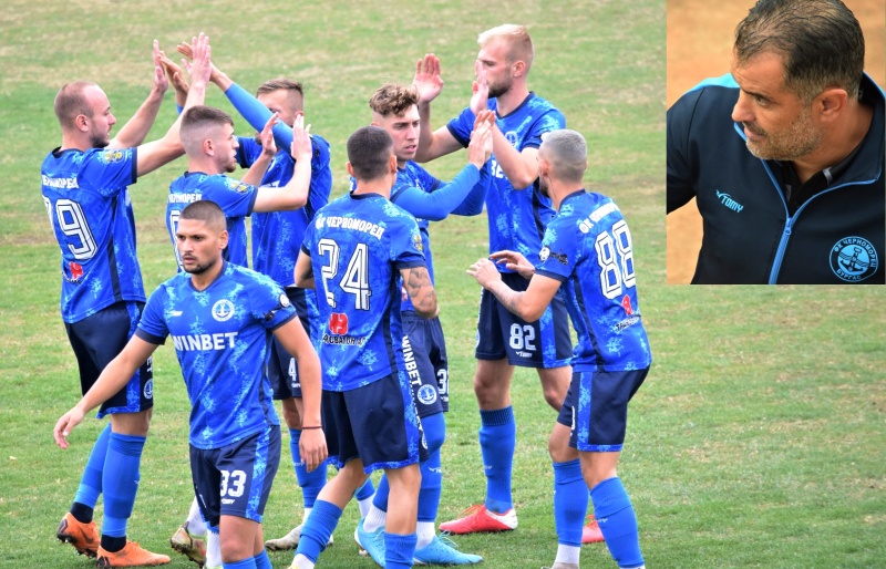 Футболният Черноморец с категорична победа в дебюта на Веселин Великов