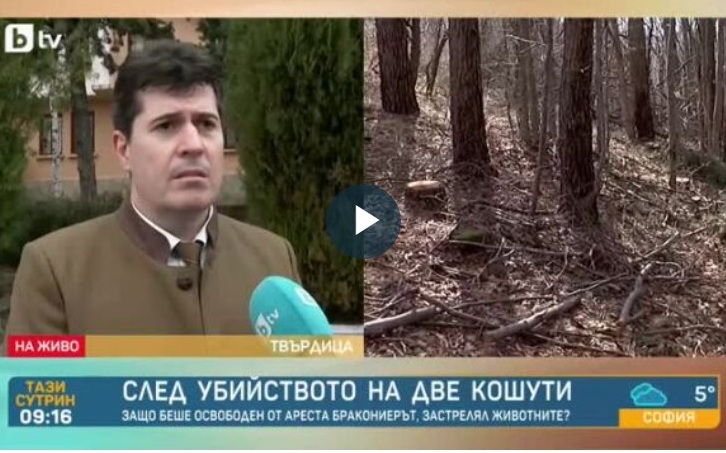 Скандален случай на бракониерство разследват властите край Твърдица