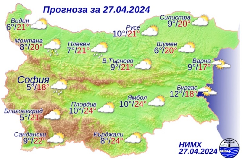 Слънцето надделява над облаците по Черноморието