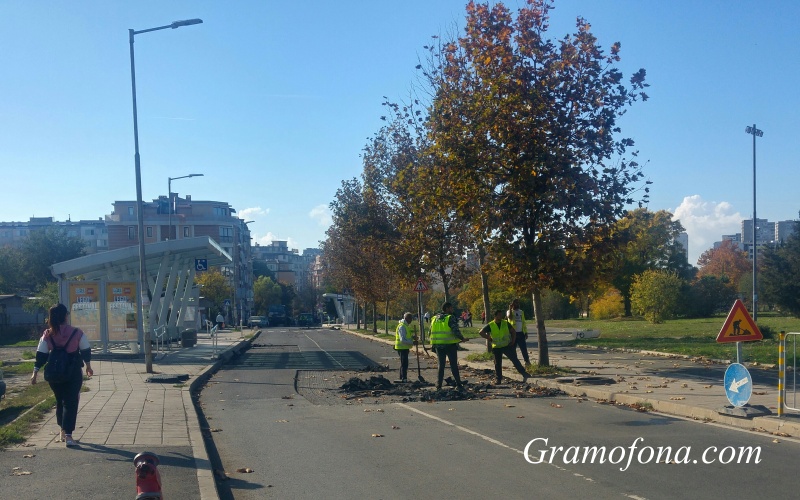 Затвориха за движение ул. „Георги Калоянчев“ в Бургас