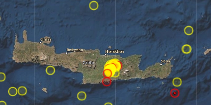 Пак силно земетресение в Крит, има риск от цунами