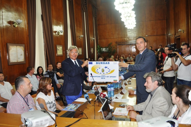 Честито!  Бургас е избран за Европейски град на спорта 2015