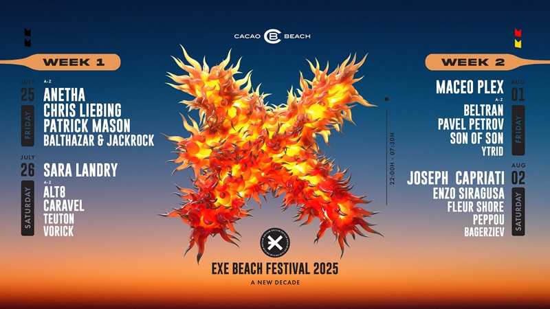 EXE BEACH FESTIVAL 2025 възражда емблематичния Cacao Beach това лято