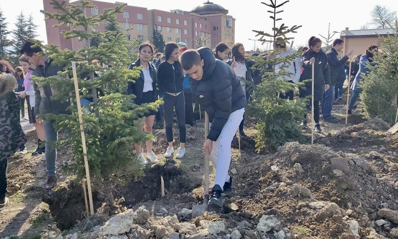 ТП Държавно горско стопанство - Сливен взе участие в залесителна акция с ученици и учители